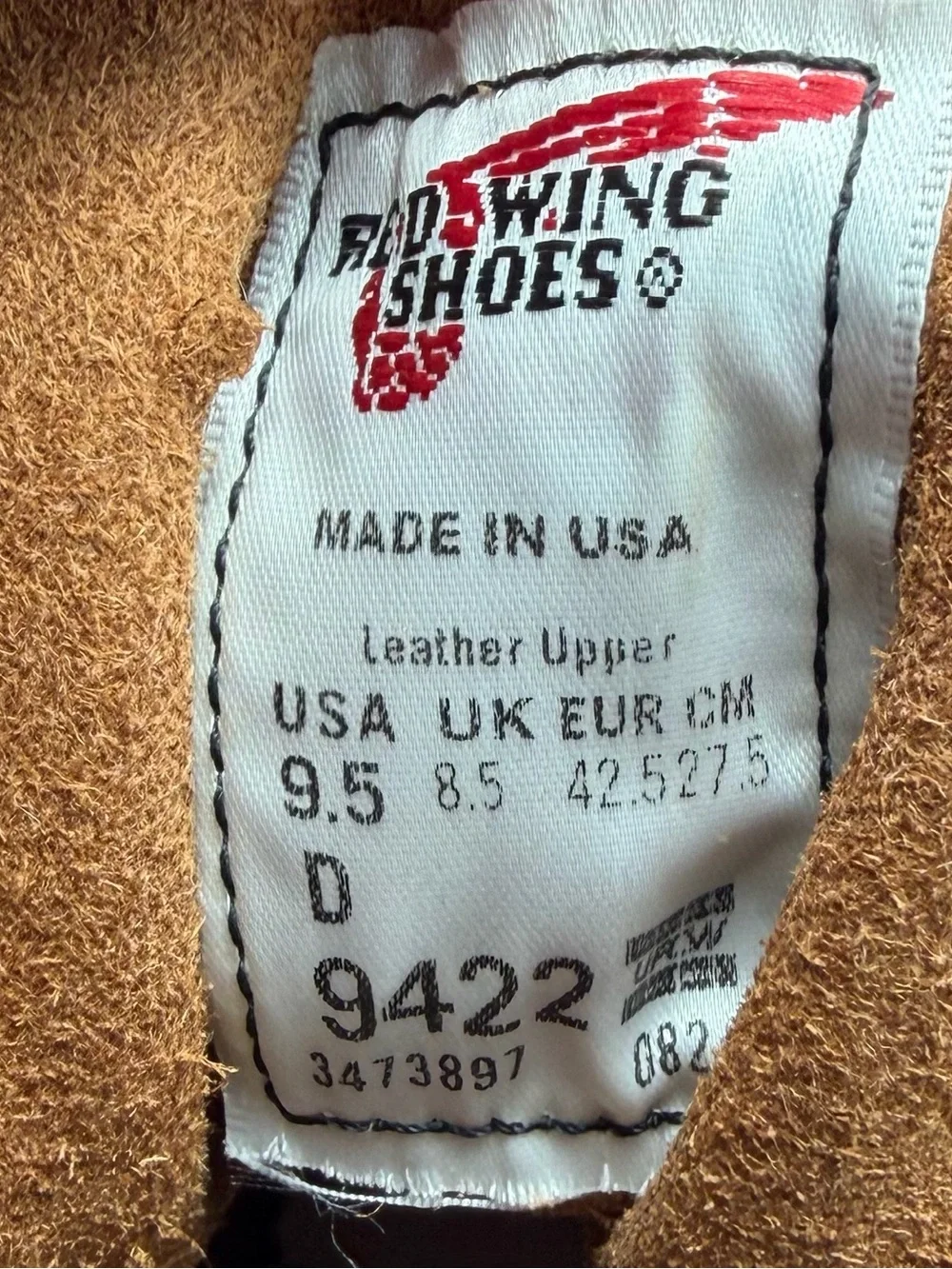 Red Wing Heritage Beckman Boots Cigar Brown Leather sz 9.5 D 9422 Made in USA